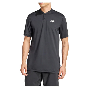 Men`s Club Henley Tennis Polo Black MENS APPAREL ADIDAS