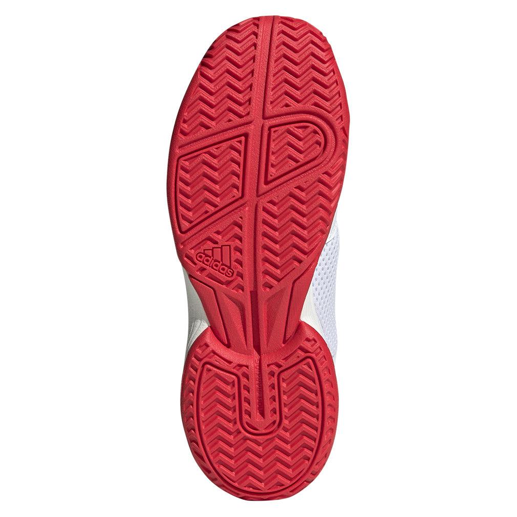 Junior`s Courtflash Tennis Shoes White and Core Black ADIDAS