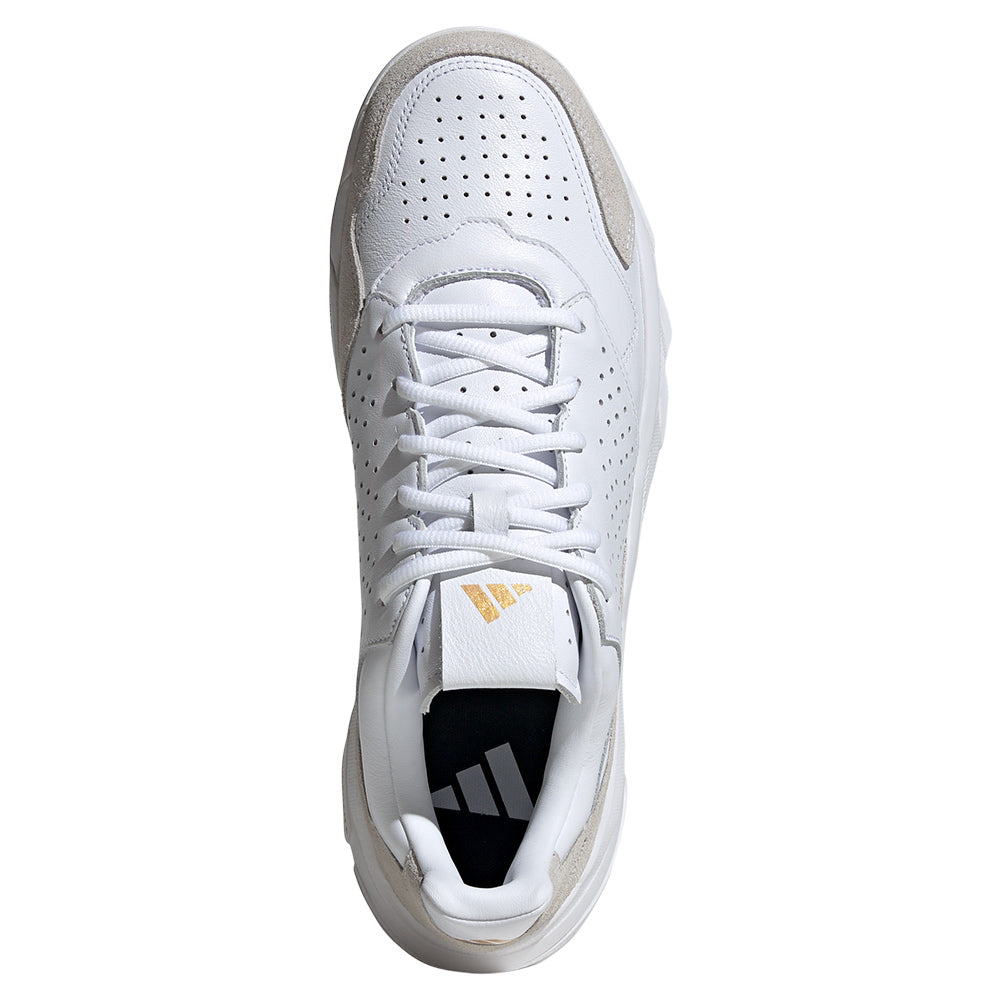 Men`s CourtJam Control 3 Premium Tennis Shoes White ADIDAS