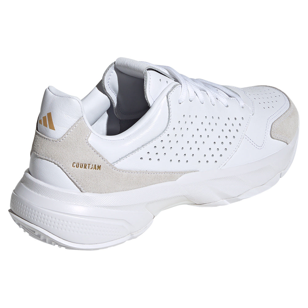 Men`s CourtJam Control 3 Premium Tennis Shoes White ADIDAS