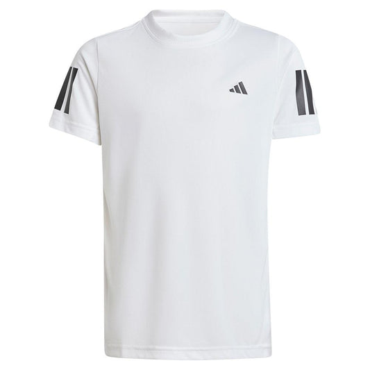 Boys' Club 3 Stripe Tennis Tee White ADIDAS XS White