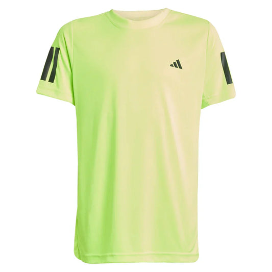 Boys' Club 3 Stripe Tennis Tee Lucid Lemon ADIDAS Green XS