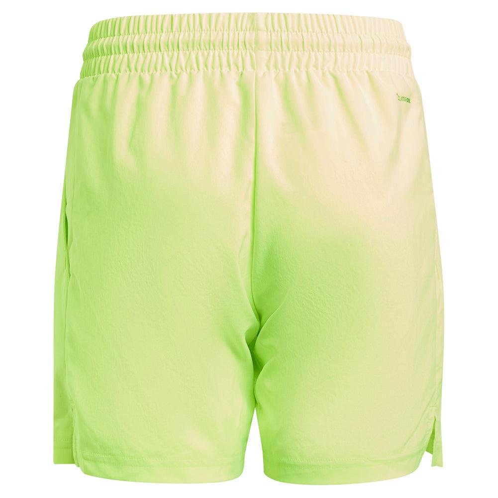 Boys' Club 3 Stripe Tennis Shorts Lucid Lemon ADIDAS