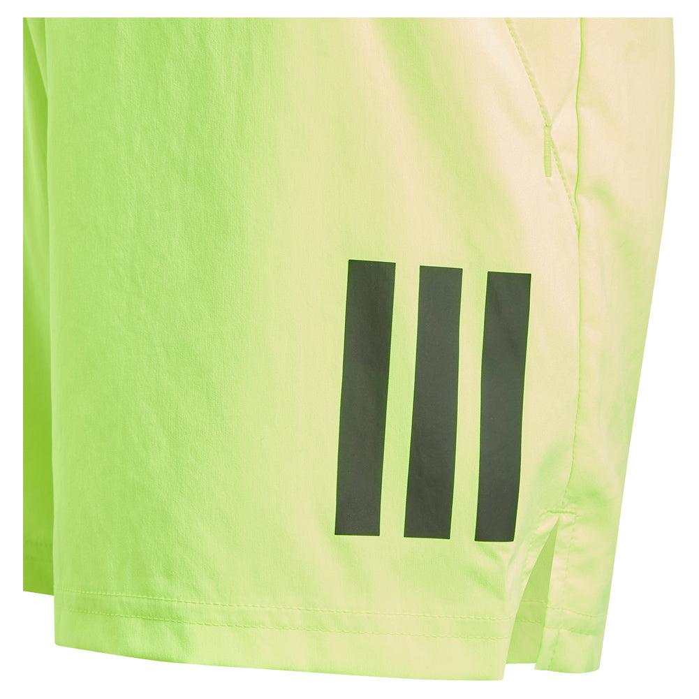 Boys' Club 3 Stripe Tennis Shorts Lucid Lemon ADIDAS