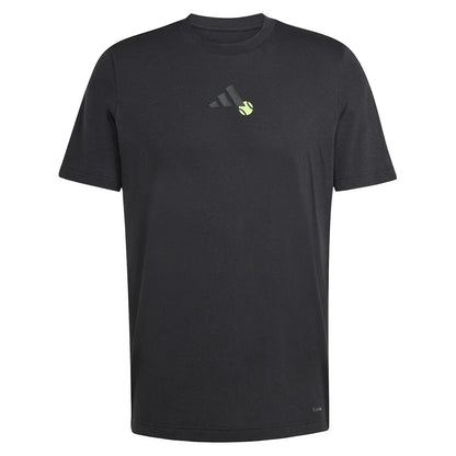 Men`s Graphic Tennis Tee Black MENS APPAREL ADIDAS
