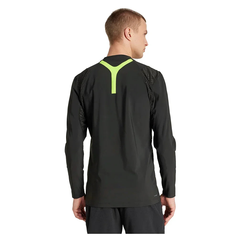 Men`s Freelift Pro Long Sleeve Tennis Top Black ADIDAS