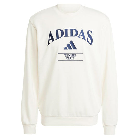 Men`s Long Sleeve Heritage Graphic Tennis Top Chalk White ADIDAS White XS