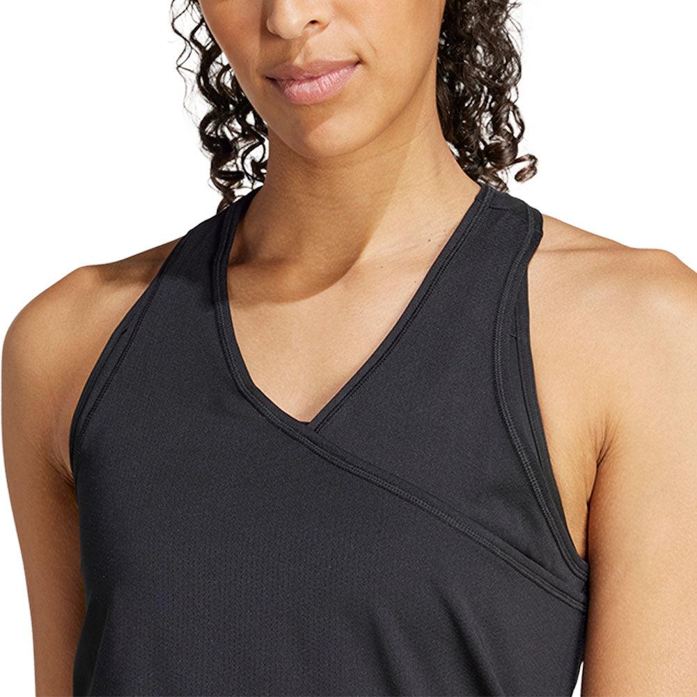 Women`s Club V-Neck Tennis Tank Black ADIDAS Black L