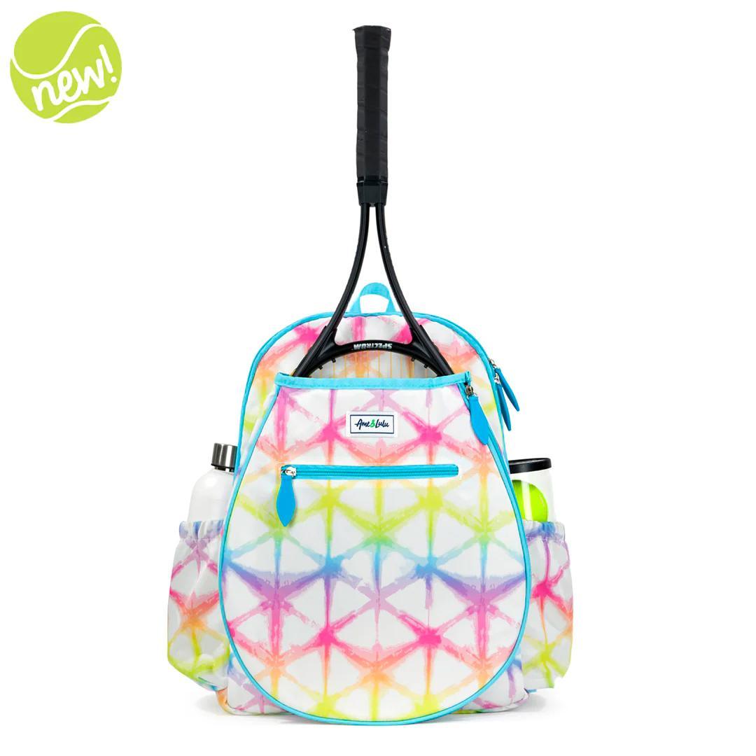 Juniors' Love Tennis Backpack Rainbow Shibori Gifts AME AND LULU