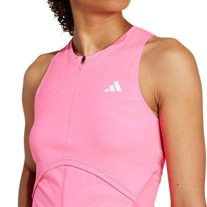 Women`s Climacool Tennis Onesie and Skirt Lucid Pink and Semi Lucid Red ADIDAS