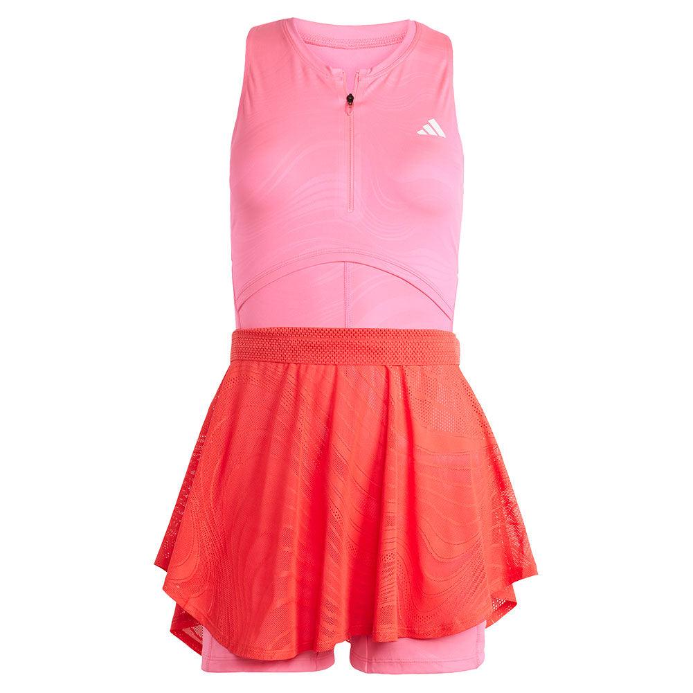 Women`s Climacool Tennis Onesie and Skirt Lucid Pink and Semi Lucid Red ADIDAS XS Pink