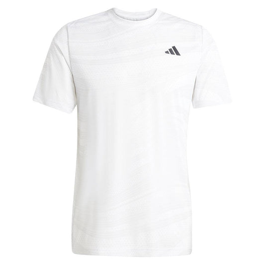 Men`s Club Graphic Tennis Top White MENS APPAREL ADIDAS XS White
