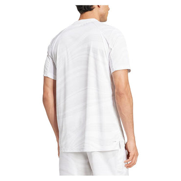 Men`s Club Graphic Tennis Top White MENS APPAREL ADIDAS