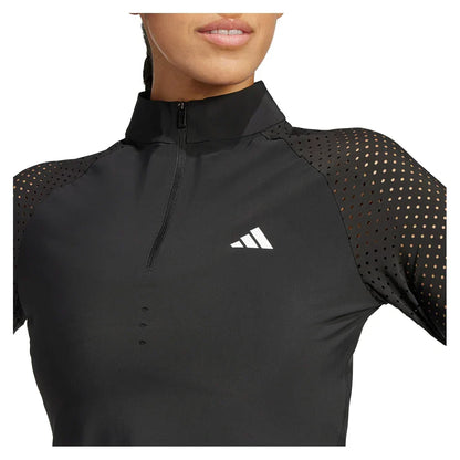 Women`s Climacool Coldback 3/4 Long Sleeve Pro Tennis Top Black ADIDAS