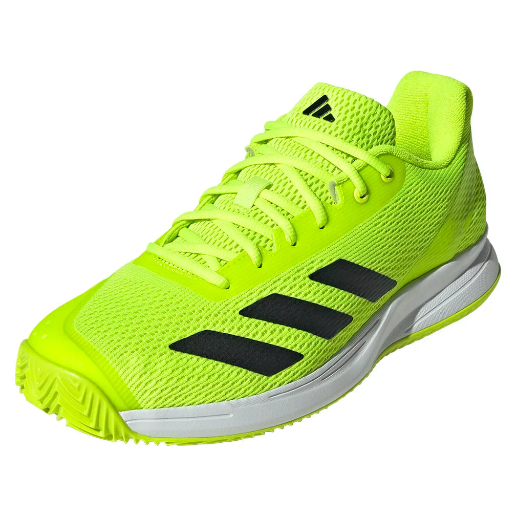 Men`s Courtflash Speed 2 Tennis Shoes Lucid Lemon and Core Black ADIDAS 6.5 Yellow