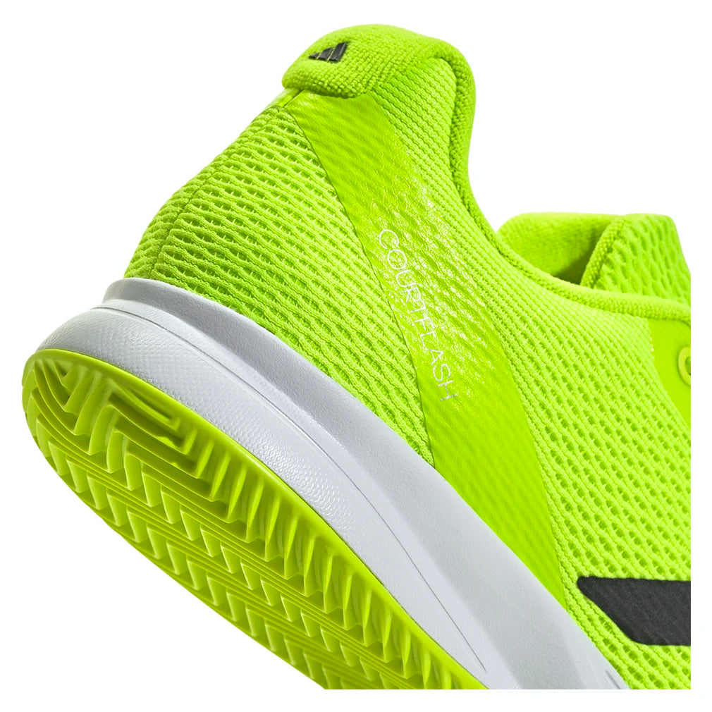Men`s Courtflash Speed 2 Tennis Shoes Lucid Lemon and Core Black ADIDAS