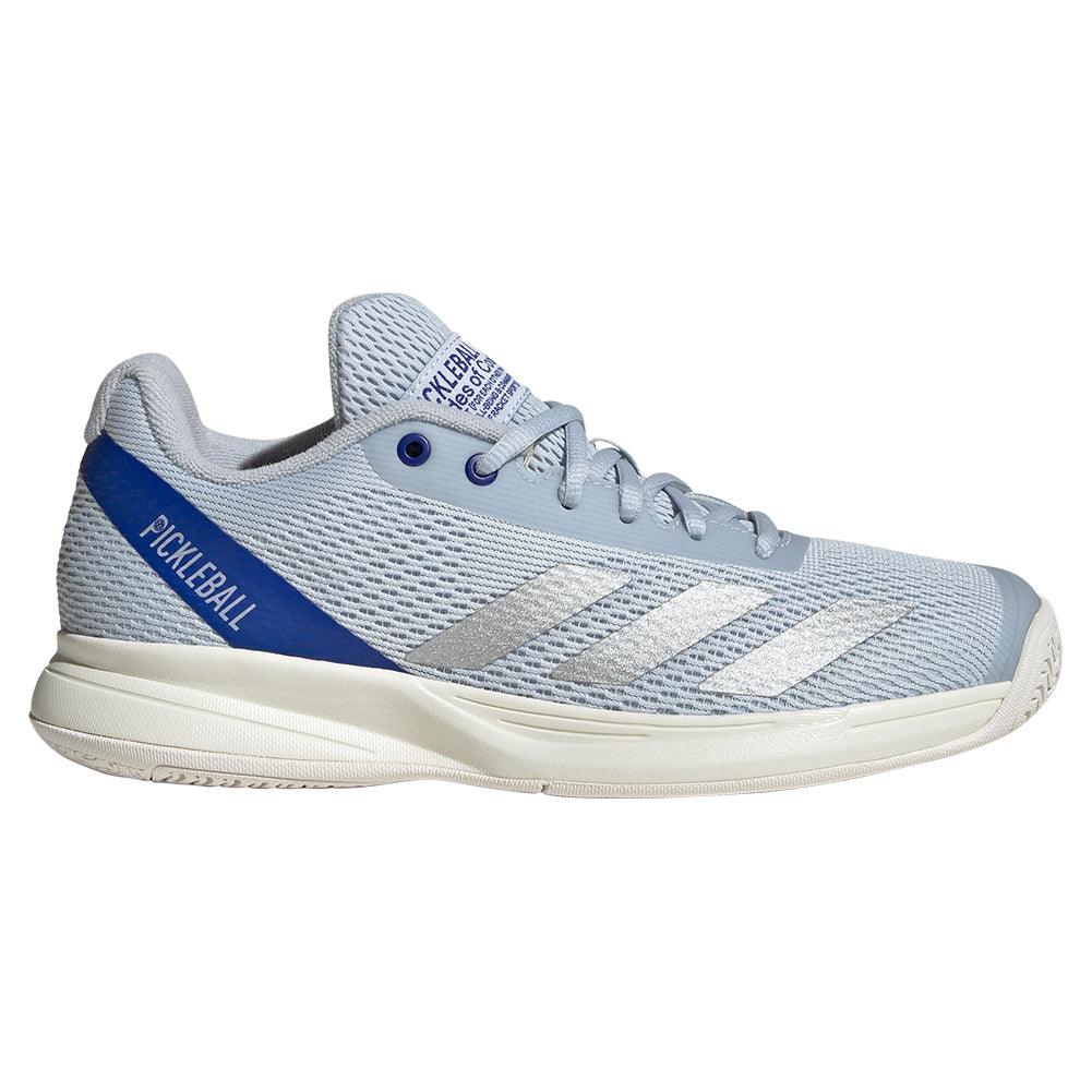 Women`s Courtflash Pickleball Shoes Halo Blue and Lucid Blue ADIDAS