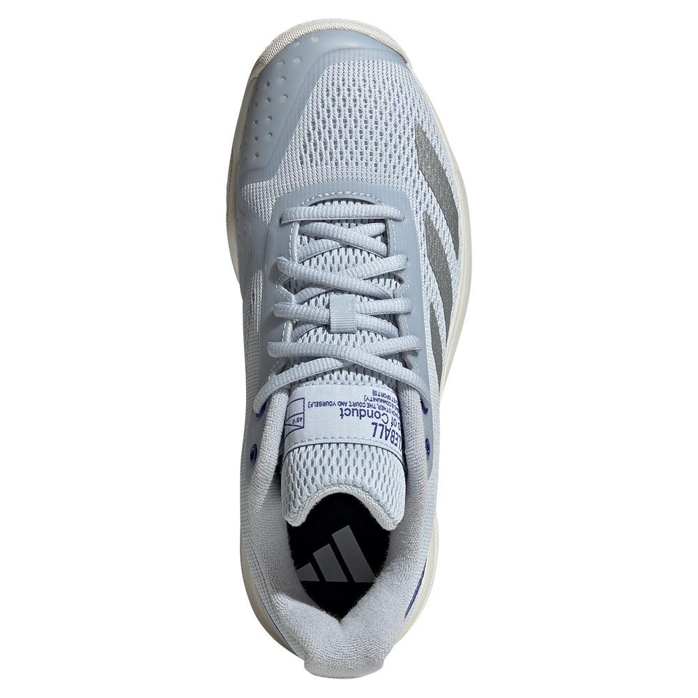 Women`s Courtflash Pickleball Shoes Halo Blue and Lucid Blue ADIDAS