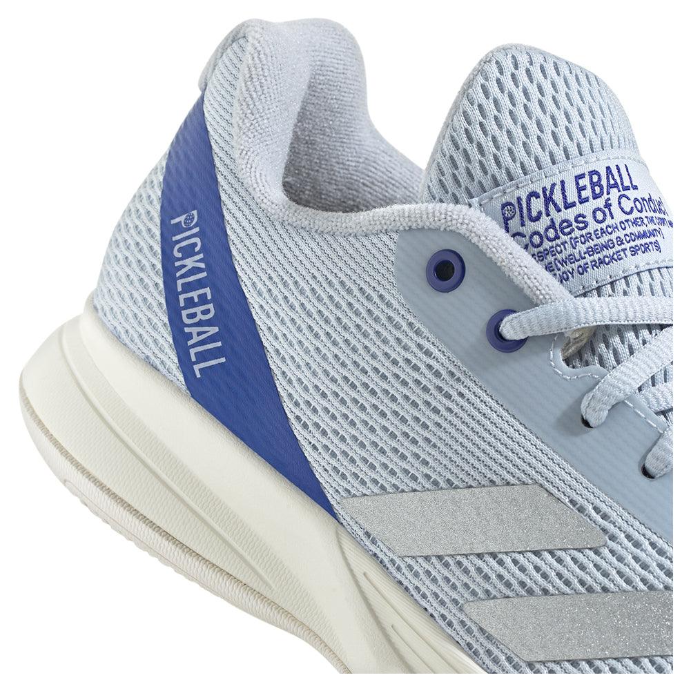 Women`s Courtflash Pickleball Shoes Halo Blue and Lucid Blue ADIDAS
