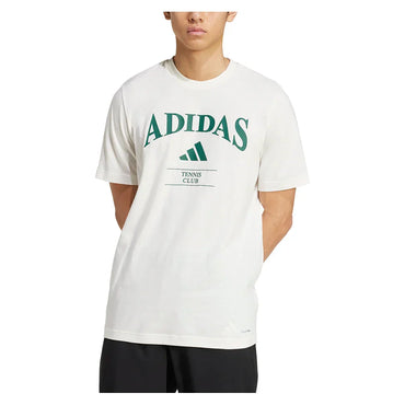 Men`s Heritage Graphic Tennis Top Chalk White ADIDAS