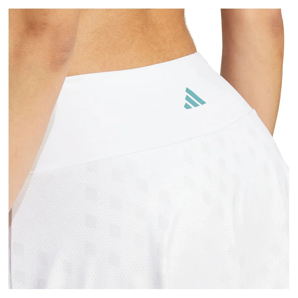 Women`s Club Graphic Tennis Skort White and Dash Grey ADIDAS