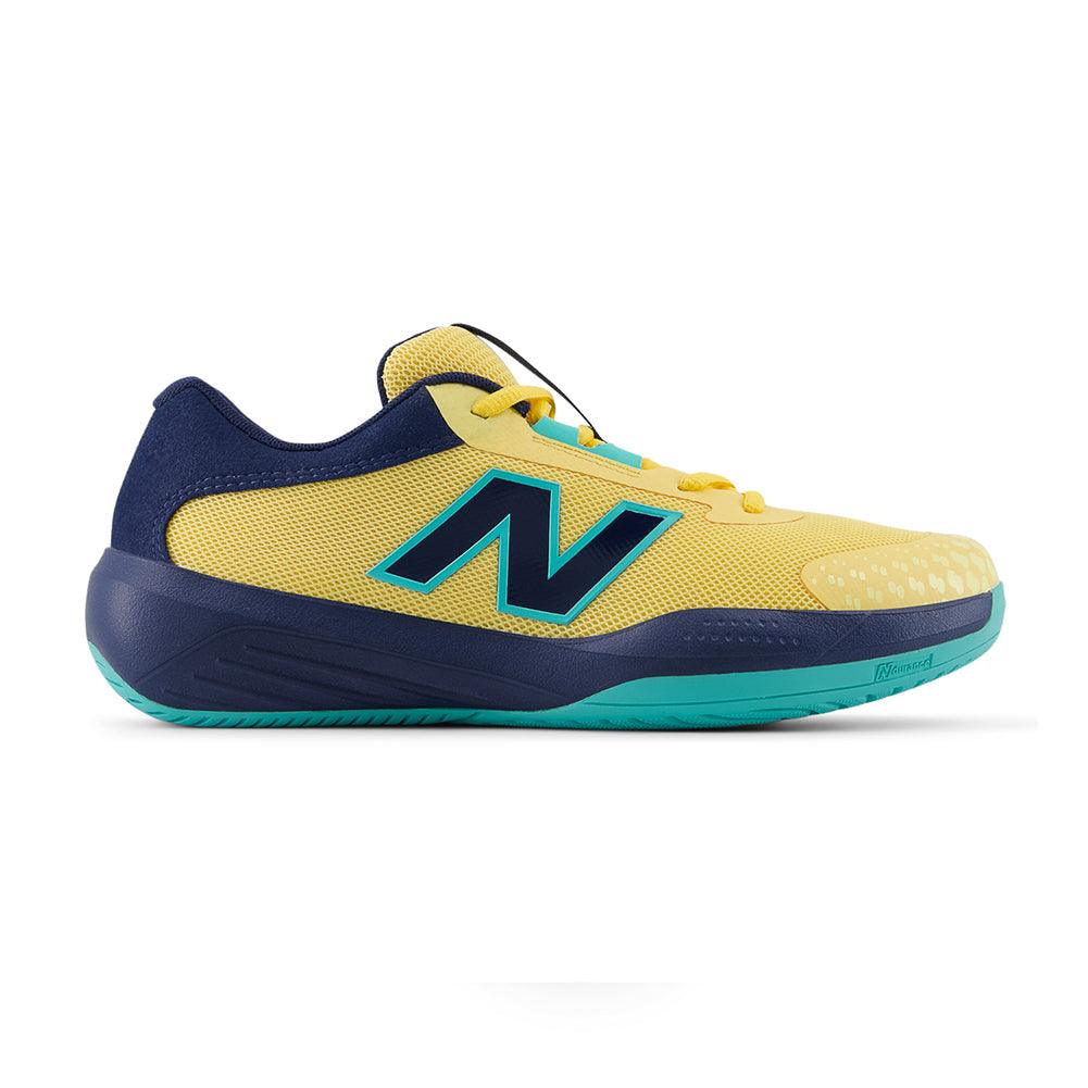 Juniors` 996v6 Tennis Shoes Clementine and Navy NEW BALANCE
