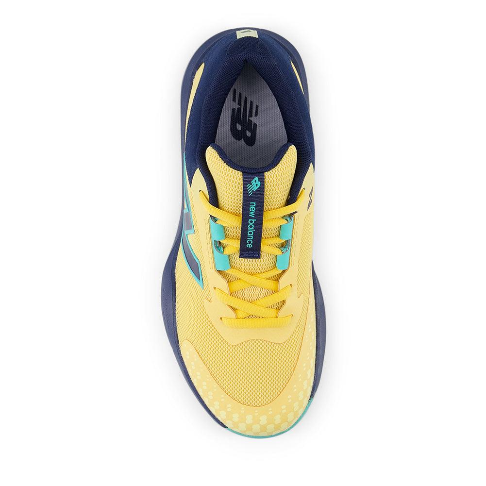 Juniors` 996v6 Tennis Shoes Clementine and Navy NEW BALANCE