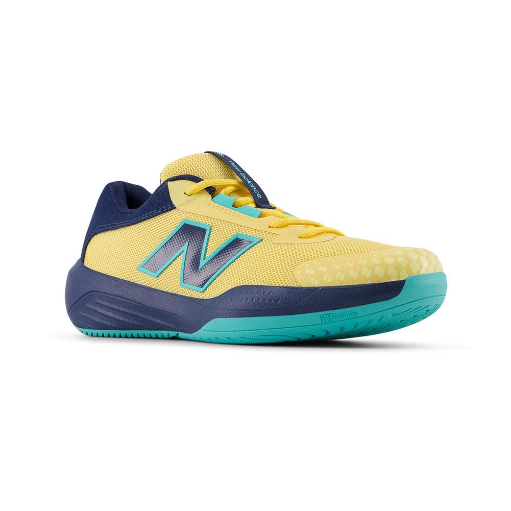 Juniors` 996v6 Tennis Shoes Clementine and Navy NEW BALANCE