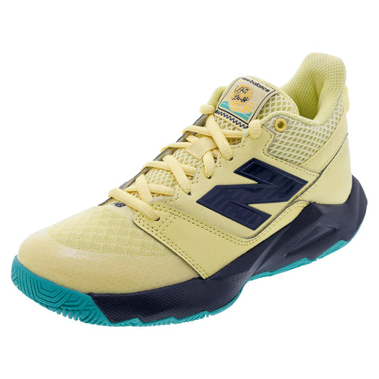 Juniors` Coco CG2 Tennis Shoes Parchment and Navy NEW BALANCE 1Y Yellow