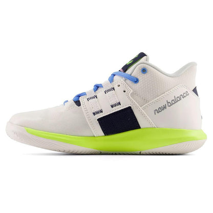 Juniors` Coco CG1 Tennis Shoes White and Hi-lite Top Tennis Shoes NEW BALANCE