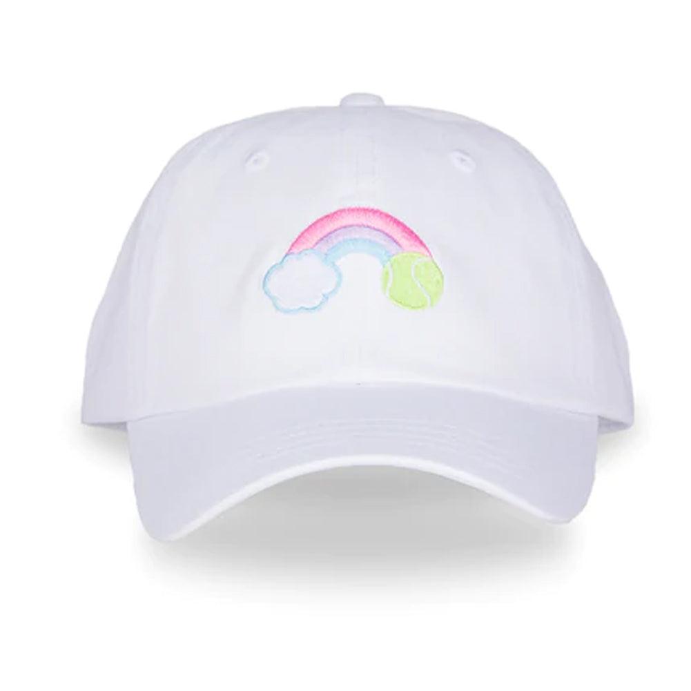 Kids` Tennis Camper Hat Pastel Rainbow Holiday Gifts AME AND LULU