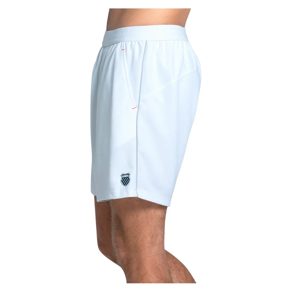 Men`s Voyager 7 Inch Tennis Short White K-SWISS