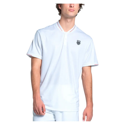 Men`s Endeavour Short Sleeve Tennis Top White K-SWISS S