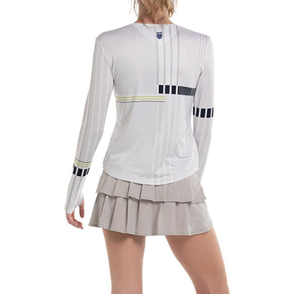 Women's Accelerate Long Sleeve Tennis Top Meteorite Womens Apparel K-SWISS