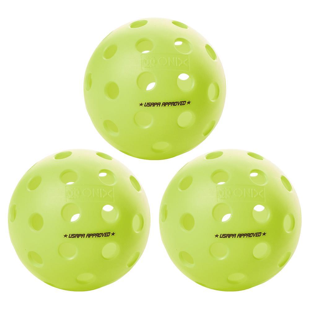 Fuse G2 Outdoor Pickleballs Neon 3-Pack Pickleballs ONIX