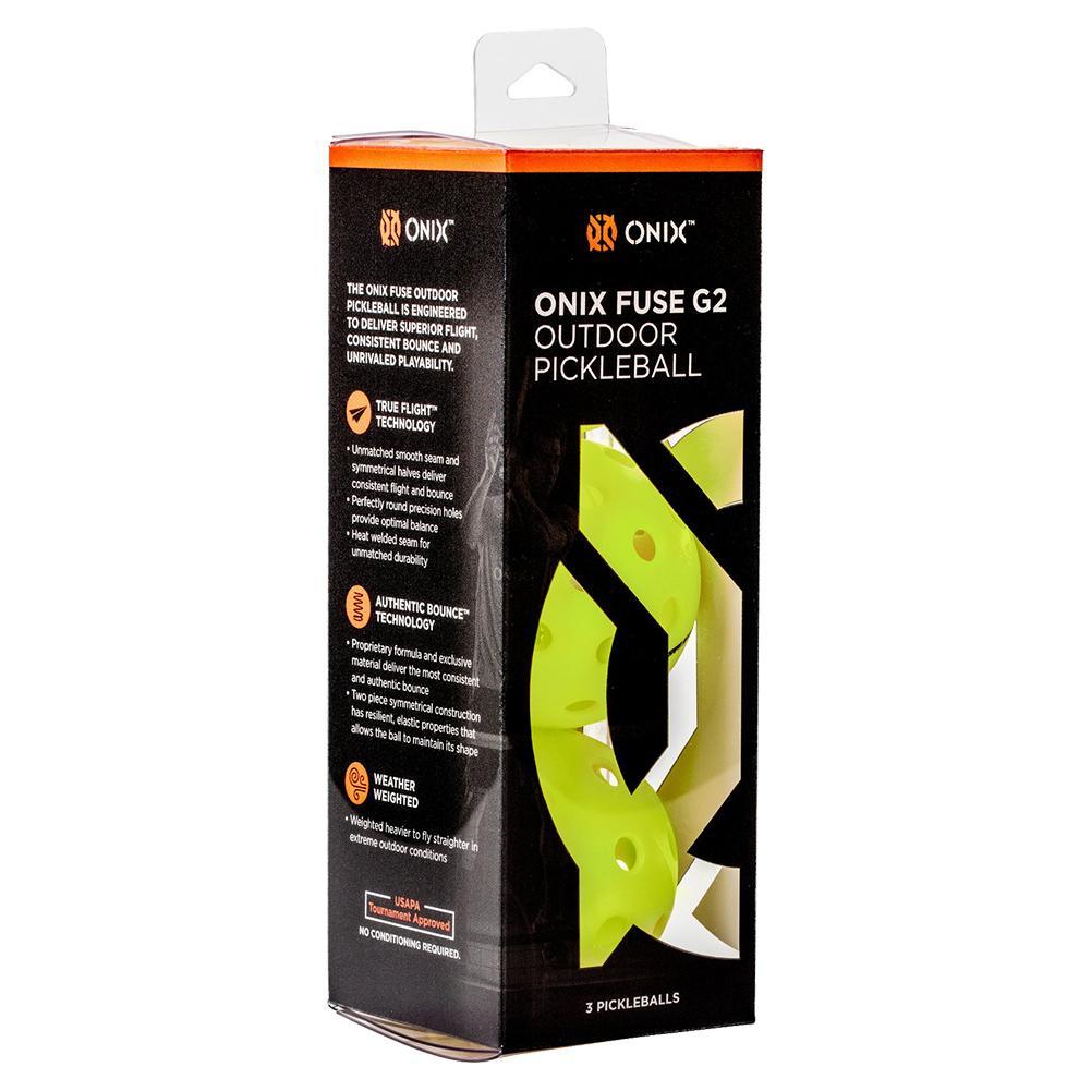 Fuse G2 Outdoor Pickleballs Neon 3-Pack Pickleballs ONIX