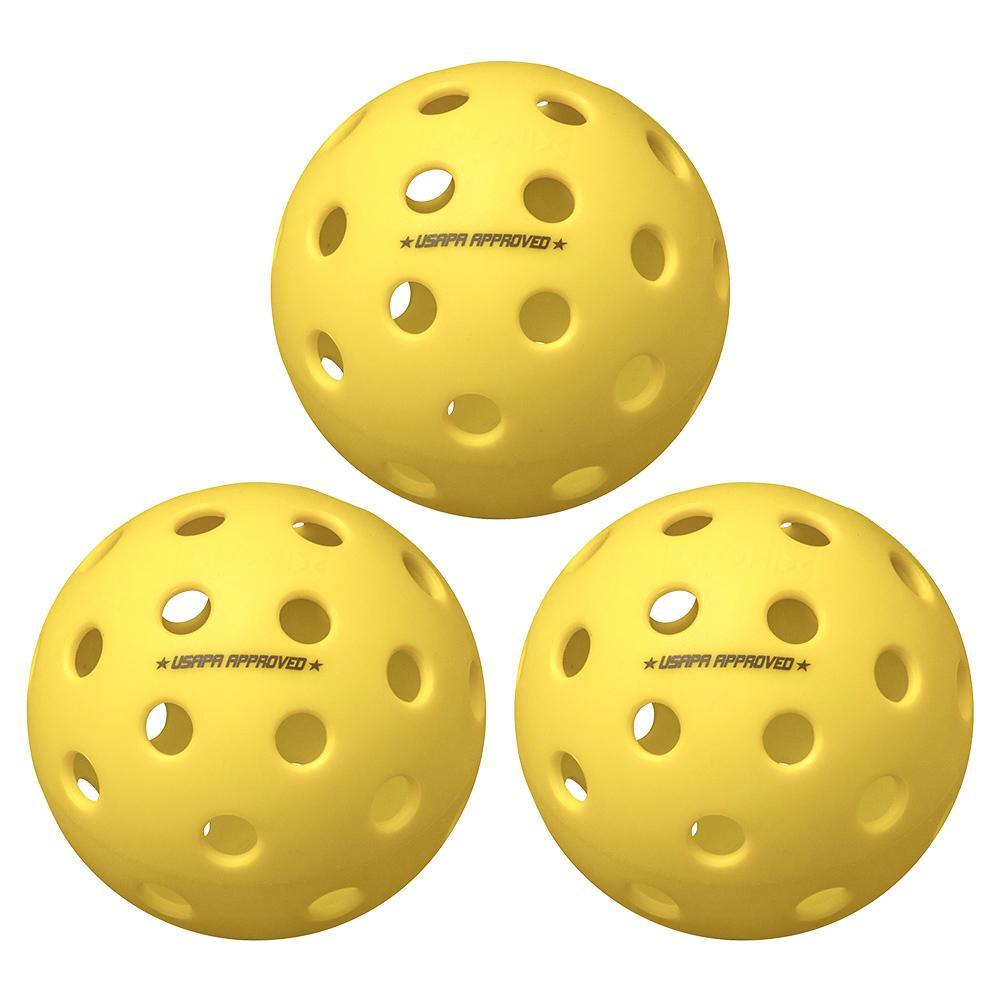Fuse G2 Outdoor Pickleballs Yellow 3-Pack Pickleballs ONIX