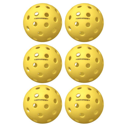 Fuse G2 Outdoor Pickleballs Yellow 6-Pack Pickleballs ONIX