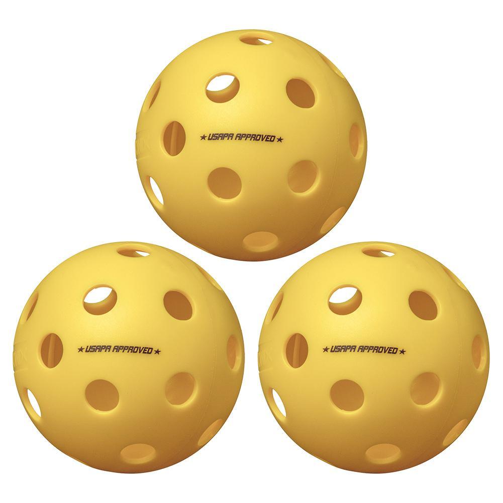 Fuse Indoor Pickleballs Yellow 3-Pack Pickleballs ONIX