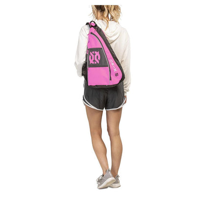 Pro Pickleball Sling Bag Pink and Black Pickleball Bags And Backpacks ONIX