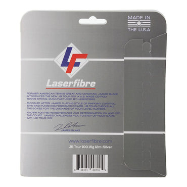 JB Tour 100 Tennis String Silver Strings LASERFIBRE 17