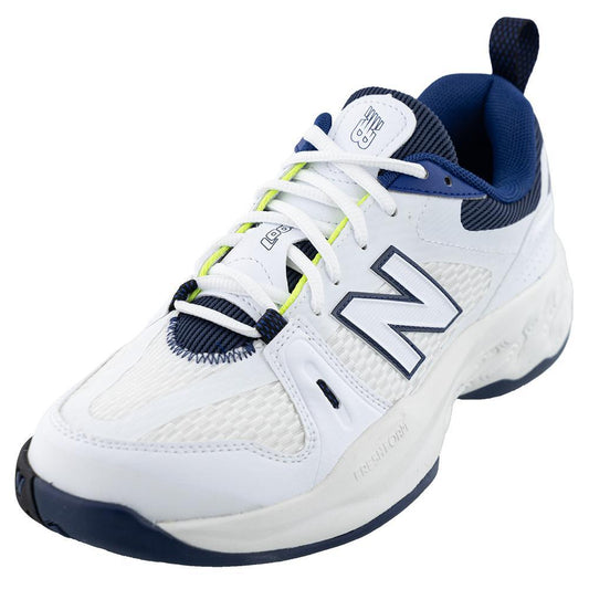 Men's Fresh Foam X 1007 D Width Tennis Shoes White Tournament Gear NEW BALANCE 7