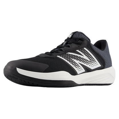 Men`s 696v6 2E Width Tennis Shoes Black and White TOP TENNIS SHOES NEW BALANCE