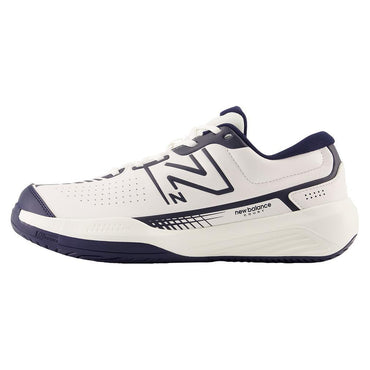 Men's 696v5 D Width Tennis Shoes White and Navy Shoes NEW BALANCE