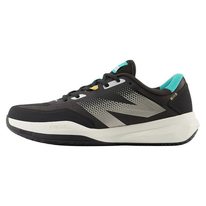 Men`s FuelCell 796v4 D Width Tennis Shoes Black Cement and Cyber Jade NEW BALANCE
