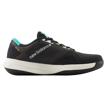 Men`s FuelCell 796v4 D Width Tennis Shoes Black Cement and Cyber Jade NEW BALANCE