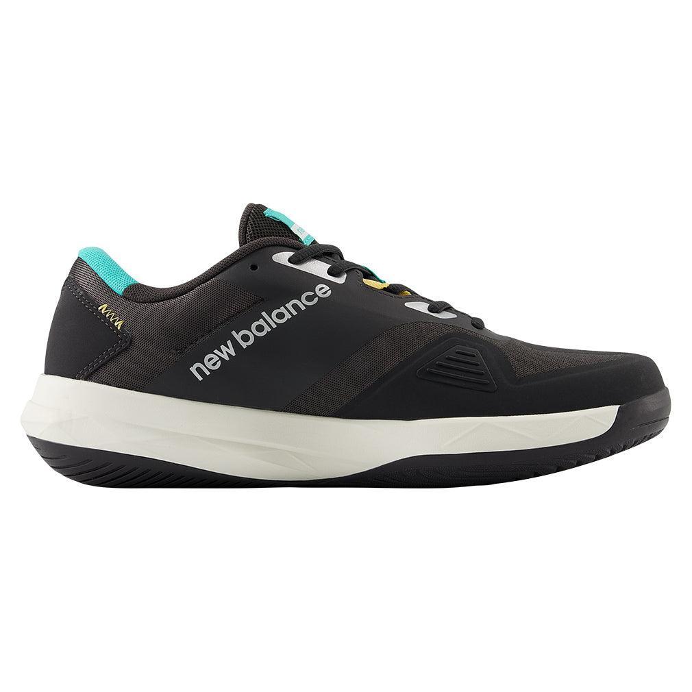 Men`s FuelCell 796v4 2E Width Tennis Shoes Black Cement and Cyber Jade NEW BALANCE
