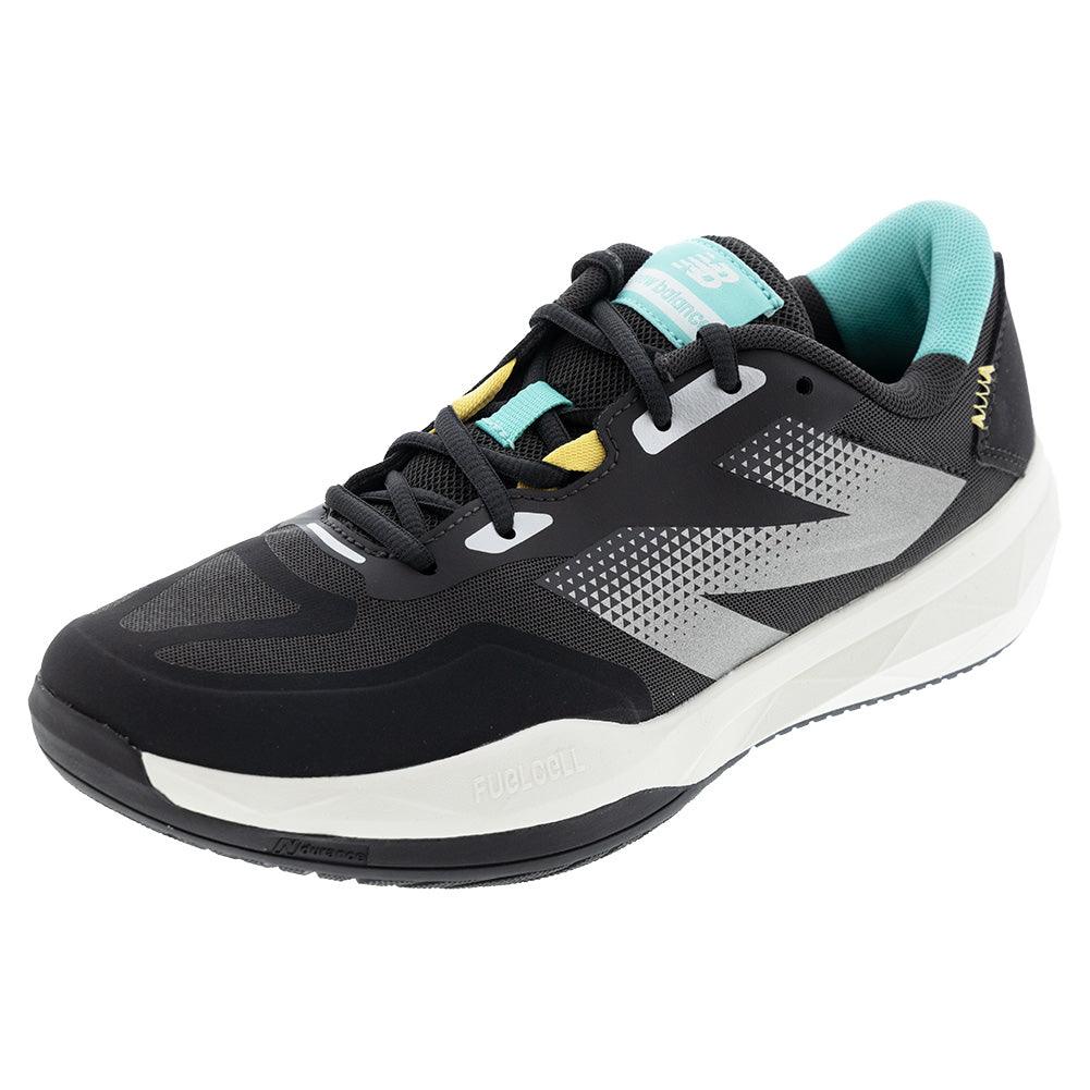 Men`s FuelCell 796v4 2E Width Tennis Shoes Black Cement and Cyber Jade NEW BALANCE Black 8