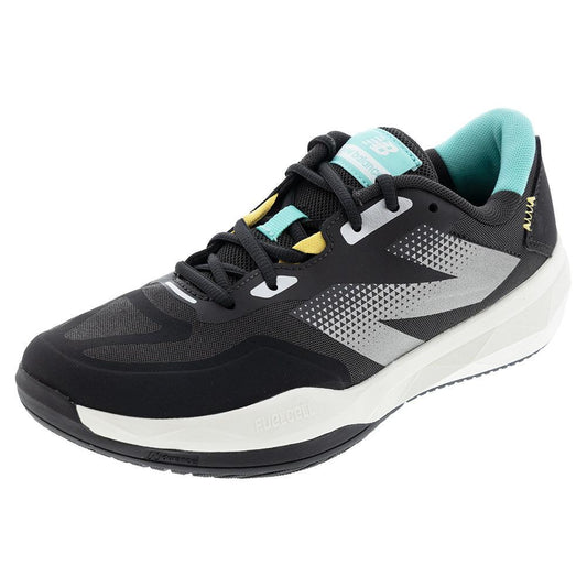 Men`s FuelCell 796v4 2E Width Tennis Shoes Black Cement and Cyber Jade NEW BALANCE Black 8