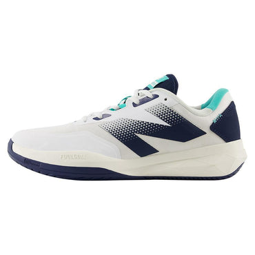 Men`s FuelCell 796v4 2E Width Tennis Shoes White and Navy NEW BALANCE
